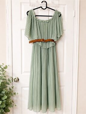 Zara | Dresses | Zara Velvet Halter Neck Dress Green | Poshmark